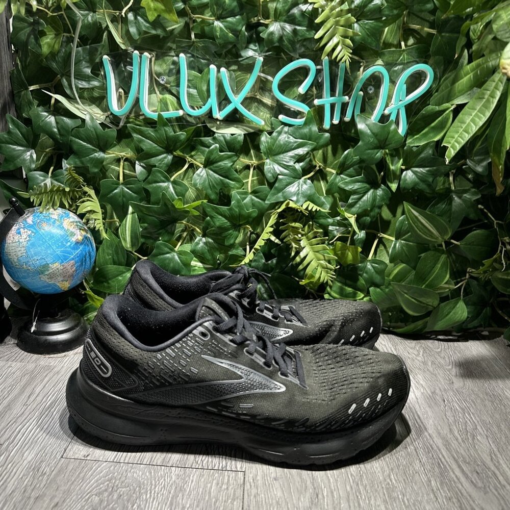 Brooks Glycerin 20 Mens Size 11.5 Shoes Triple Black Running Walking 1103821D020